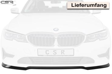 CSR Frontspoiler | Cup-Spoilerlippe mit ABE für BMW 3er G20 Limousine / G21 Touring CSL444-G Glossy schwarz Hochglanz (keine Lackierung erforderlich)