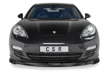 CSR Frontspoiler | Cup-Spoilerlippe mit ABE für Porsche Panamera 970 CSL445-S strukturiert schwarz matt (keine Lackierung erforderlich)