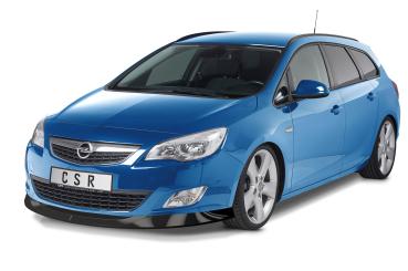 CSR Frontspoiler | Cup-Spoilerlippe mit ABE für Opel Astra J CSL447-C Carbon Look Hochglanz (keine Lackierung erforderlich)