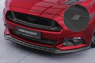 CSR Frontspoiler | Cup-Spoilerlippe mit ABE für Ford Mustang VI CSL448-S strukturiert schwarz matt (keine Lackierung erforderlich)