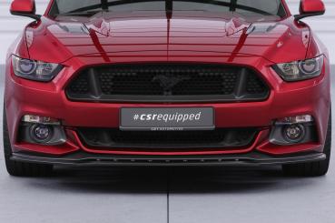 CSR Frontspoiler | Cup-Spoilerlippe mit ABE für Ford Mustang VI CSL448-G Glossy schwarz Hochglanz (keine Lackierung erforderlich)