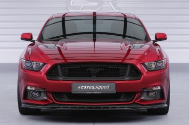 CSR Frontspoiler | Cup-Spoilerlippe mit ABE für Ford Mustang VI CSL448-G Glossy schwarz Hochglanz (keine Lackierung erforderlich)