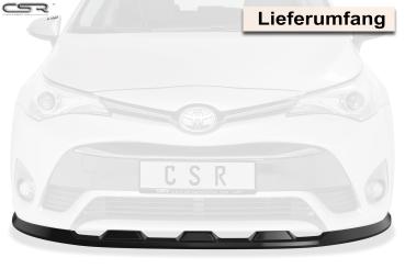 CSR Frontspoiler | Cup-Spoilerlippe mit ABE für Toyota Avensis (T27) CSL449-G Glossy schwarz Hochglanz (keine Lackierung erforderlich)