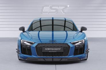 CSR Frontspoiler | Cup-Spoilerlippe mit ABE für Audi R8 (Typ 4S) CSL451-G Glossy schwarz Hochglanz (keine Lackierung erforderlich)