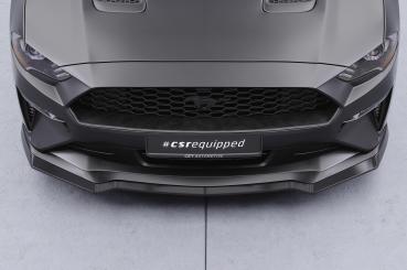 CSR Frontspoiler | Cup-Spoilerlippe mit ABE für Ford Mustang VI CSL452-G Glossy schwarz Hochglanz (keine Lackierung erforderlich)