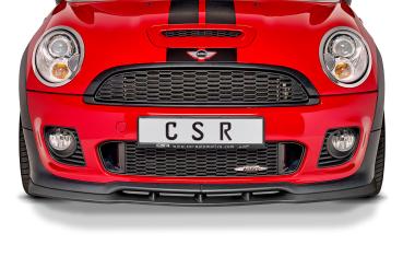 CSR Frontspoiler | Cup-Spoilerlippe mit ABE für Mini R56 John Cooper Works CSR-CSL454-L Lackierung erforderlich (unlackiert roh)