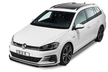 CSR Frontspoiler | Cup-Spoilerlippe mit ABE für VW Golf 7 GTI / GTD CSL459-G Glossy schwarz Hochglanz (keine Lackierung erforderlich)