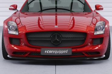 CSR Frontspoiler | Cup-Spoilerlippe mit ABE für Mercedes-Benz SLS AMG (197) CSL462-C Carbon Look Hochglanz (keine Lackierung erforderlich)