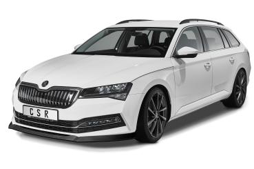 CSR Frontspoiler | Cup-Spoilerlippe mit ABE für Skoda Superb III (Typ 3V) CSL468-L Lackierung erforderlich (unlackiert roh)