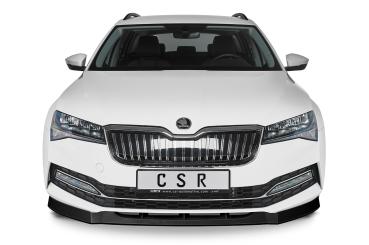 CSR Frontspoiler | Cup-Spoilerlippe mit ABE für Skoda Superb III (Typ 3V) CSL468-L Lackierung erforderlich (unlackiert roh)