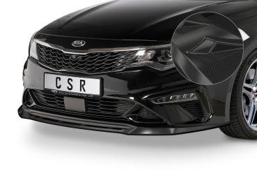 CSR Frontspoiler | Cup-Spoilerlippe mit ABE für Kia Optima (JF) GT/GT-Line CSL469-C Carbon Look Hochglanz (keine Lackierung erforderlich)