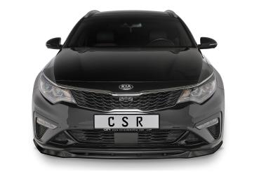 CSR Frontspoiler | Cup-Spoilerlippe mit ABE für Kia Optima (JF) GT/GT-Line CSL469-C Carbon Look Hochglanz (keine Lackierung erforderlich)