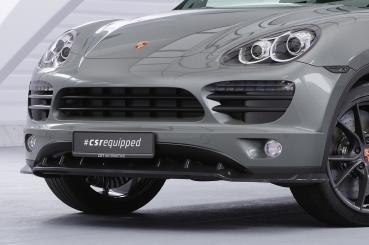 CSR Frontspoiler | Cup-Spoilerlippe mit ABE für Porsche Cayenne Typ 92A CSL470-G Glossy schwarz Hochglanz (keine Lackierung erforderlich)