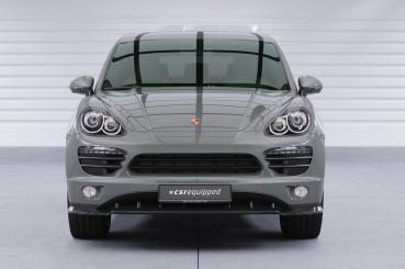 CSR Frontspoiler | Cup-Spoilerlippe mit ABE für Porsche Cayenne Typ 92A CSL470-G Glossy schwarz Hochglanz (keine Lackierung erforderlich)