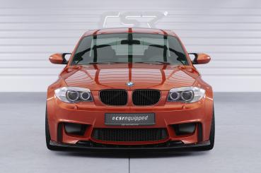CSR Frontspoiler | Cup-Spoilerlippe mit ABE für BMW 1er E82 M Coupe CSL471-C Carbon Look Hochglanz (keine Lackierung erforderlich)