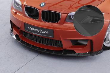 CSR Frontspoiler | Cup-Spoilerlippe mit ABE für BMW 1er E82 M Coupe CSL471-L Lackierung erforderlich (unlackiert roh)