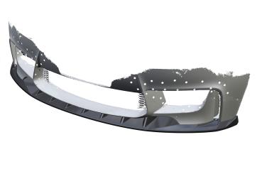 CSR Frontspoiler | Cup-Spoilerlippe mit ABE für BMW 1er E82 M Coupe CSL471-C Carbon Look Hochglanz (keine Lackierung erforderlich)