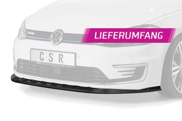 CSR Frontspoiler | Cup-Spoilerlippe mit ABE für VW e-Golf CSL474-G Glossy schwarz Hochglanz (keine Lackierung erforderlich)