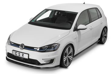 CSR Frontspoiler | Cup-Spoilerlippe mit ABE für VW e-Golf CSL474-G Glossy schwarz Hochglanz (keine Lackierung erforderlich)