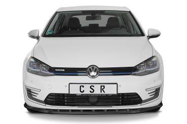 CSR Frontspoiler | Cup-Spoilerlippe mit ABE für VW e-Golf CSL474-G Glossy schwarz Hochglanz (keine Lackierung erforderlich)