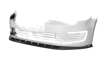 CSR Frontspoiler | Cup-Spoilerlippe mit ABE für VW e-Golf CSL474-G Glossy schwarz Hochglanz (keine Lackierung erforderlich)