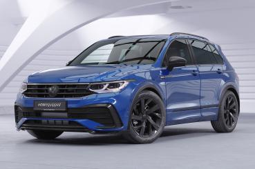 CSR Frontspoiler | Cup-Spoilerlippe mit ABE für VW Tiguan II (Typ AD1) R-Line CSL475-G Glossy schwarz Hochglanz (keine Lackierung erforderlich)