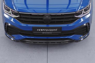 CSR Frontspoiler | Cup-Spoilerlippe mit ABE für VW Tiguan II (Typ AD1) R-Line CSL475-G Glossy schwarz Hochglanz (keine Lackierung erforderlich)