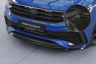 CSR Frontspoiler | Cup-Spoilerlippe mit ABE für VW Tiguan II (Typ AD1) R-Line CSL475-G Glossy schwarz Hochglanz (keine Lackierung erforderlich)