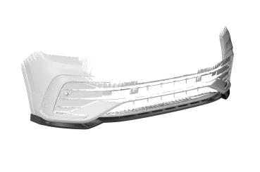 CSR Frontspoiler | Cup-Spoilerlippe mit ABE für VW Tiguan II (Typ AD1) R-Line CSL475-G Glossy schwarz Hochglanz (keine Lackierung erforderlich)