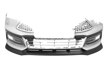 CSR Frontspoiler | Cup-Spoilerlippe mit ABE für Ford Focus MK3 ST Turnier CSL476-C Carbon Look Hochglanz (keine Lackierung erforderlich)