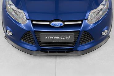 CSR Frontspoiler | Cup-Spoilerlippe mit ABE für Ford Focus MK3 Basis CSL477-S strukturiert schwarz matt (keine Lackierung erforderlich)