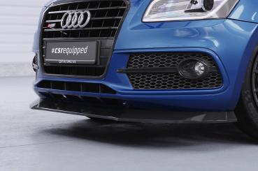 CSR Frontspoiler | Cup-Spoilerlippe mit ABE für Audi SQ5 (8R) CSL480-S strukturiert schwarz matt (keine Lackierung erforderlich)