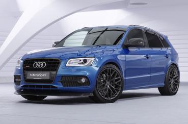 CSR Frontspoiler | Cup-Spoilerlippe mit ABE für Audi SQ5 (8R) CSL480-S strukturiert schwarz matt (keine Lackierung erforderlich)