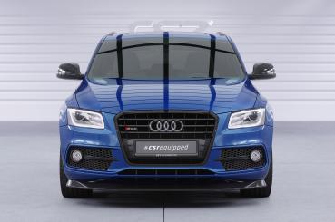 CSR Frontspoiler | Cup-Spoilerlippe mit ABE für Audi SQ5 (8R) CSL480-S strukturiert schwarz matt (keine Lackierung erforderlich)