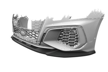 CSR Frontspoiler | Cup-Spoilerlippe mit ABE für Audi A3 8Y S-Line / S3 8Y CSL483-C Carbon Look Hochglanz (keine Lackierung erforderlich)