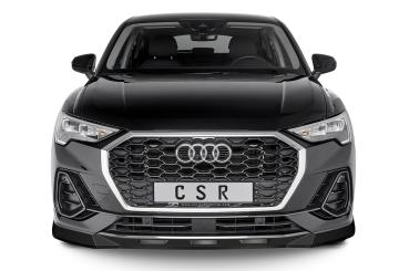 CSR Frontspoiler | Cup-Spoilerlippe mit ABE für Audi Q3 (Typ F3) Sportback CSL485-G Glossy schwarz Hochglanz (keine Lackierung erforderlich)
