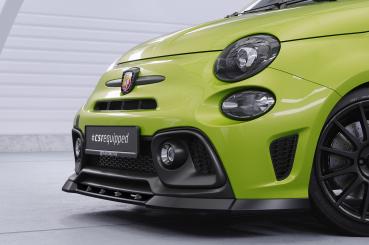 CSR Frontspoiler | Cup-Spoilerlippe mit ABE für Fiat 500 Abarth 595 CSL487-G Glossy schwarz Hochglanz (keine Lackierung erforderlich)