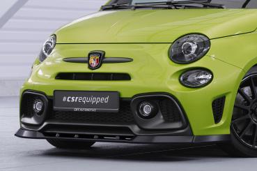 CSR Frontspoiler | Cup-Spoilerlippe mit ABE für Fiat 500 Abarth 595 CSL487-G Glossy schwarz Hochglanz (keine Lackierung erforderlich)