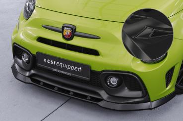 CSR Frontspoiler | Cup-Spoilerlippe mit ABE für Fiat 500 Abarth 595 CSL487-G Glossy schwarz Hochglanz (keine Lackierung erforderlich)