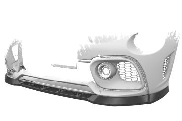 CSR Frontspoiler | Cup-Spoilerlippe mit ABE für Fiat 500 Abarth 595 CSL487-G Glossy schwarz Hochglanz (keine Lackierung erforderlich)