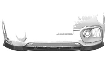 CSR Frontspoiler | Cup-Spoilerlippe mit ABE für Fiat 500 Abarth 595 CSL487-G Glossy schwarz Hochglanz (keine Lackierung erforderlich)