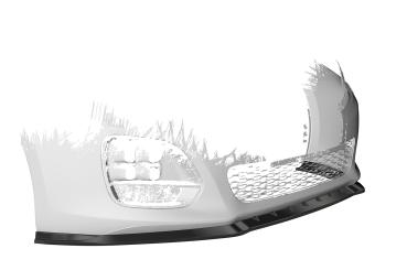 CSR Frontspoiler | Cup-Spoilerlippe mit ABE für KIA Ceed (JD) GT-Line CSL489-C Carbon Look Hochglanz (keine Lackierung erforderlich)