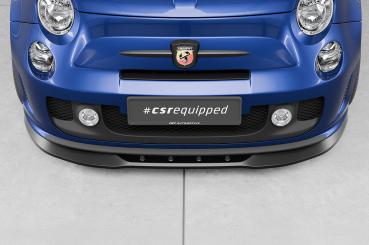 CSR Frontspoiler | Cup-Spoilerlippe mit ABE für Fiat 500 Abarth 595 CSL490-G Glossy schwarz Hochglanz (keine Lackierung erforderlich)