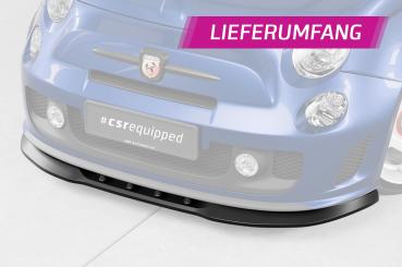 CSR Frontspoiler | Cup-Spoilerlippe mit ABE für Fiat 500 Abarth 595 CSL490-G Glossy schwarz Hochglanz (keine Lackierung erforderlich)