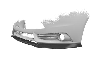 CSR Frontspoiler | Cup-Spoilerlippe mit ABE für Ford Focus MK3 ST CSL491-G Glossy schwarz Hochglanz (keine Lackierung erforderlich)