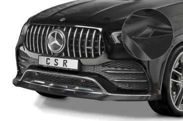 CSR Frontspoiler | Cup-Spoilerlippe mit ABE für Mercedes-Benz GLE C167 AMG-Line CSL492-C Carbon Look Hochglanz (keine Lackierung erforderlich)