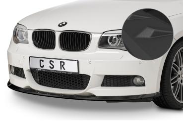 CSR Frontspoiler | Cup-Spoilerlippe mit ABE für BMW 1er E82 / E88 M-Paket CSL494-S strukturiert schwarz matt (keine Lackierung erforderlich)