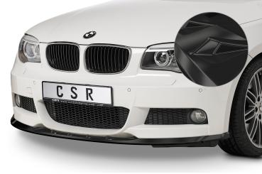 CSR Frontspoiler | Cup-Spoilerlippe mit ABE für BMW 1er E82 / E88 M-Paket CSL494-G Glossy schwarz Hochglanz (keine Lackierung erforderlich)