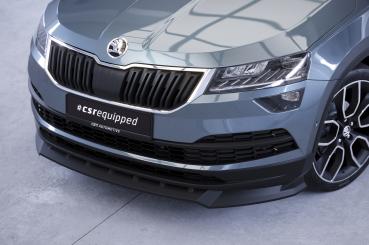 CSR Frontspoiler | Cup-Spoilerlippe mit ABE für Skoda Karoq CSL495-S strukturiert schwarz matt (keine Lackierung erforderlich)