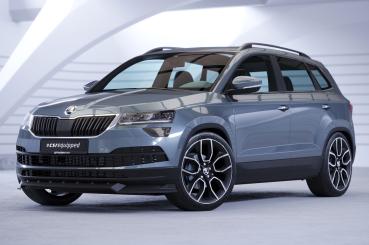 CSR Frontspoiler | Cup-Spoilerlippe mit ABE für Skoda Karoq CSL495-S strukturiert schwarz matt (keine Lackierung erforderlich)